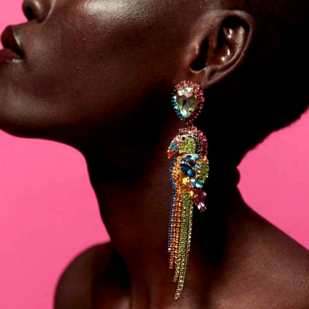 Parrot earrings